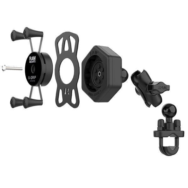 Suport pentru telefon RAM® X-Grip® cu Vibe-Safe™ și bază U-Bolt - scurt