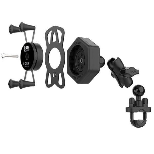 Suport pentru telefon RAM® X-Grip® cu Vibe-Safe™ și bază U-Bolt - scurt