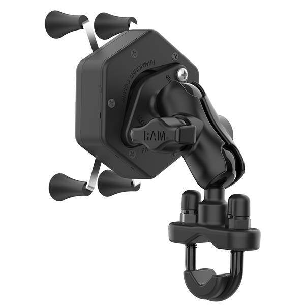 Suport pentru telefon RAM® X-Grip® cu Vibe-Safe™ și bază U-Bolt - scurt
