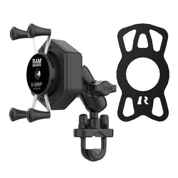 Suport pentru telefon RAM® X-Grip® cu Vibe-Safe™ și bază U-Bolt - scurt