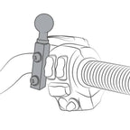 RAM® X-Grip® Suport mare pentru telefon cu bază pentru rezervor de frână/ ambreiaj - Mediu