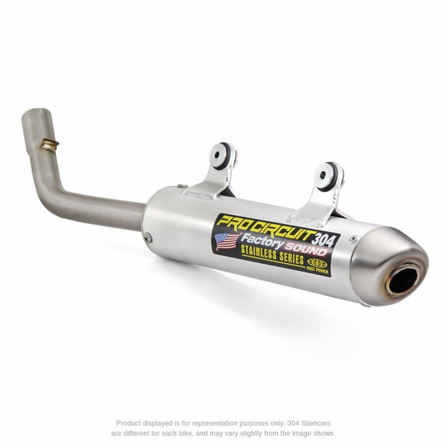 Toba de eșapament PRO CIRCUIT 304 din aluminiu periat/oțel inoxidabil capac KTM/Husqvarna