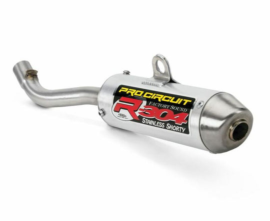 Toba de toba PRO CIRCUIT R-304 aluminiu periat/otel inoxidabil capac de capat KTM/Husqvarna 65