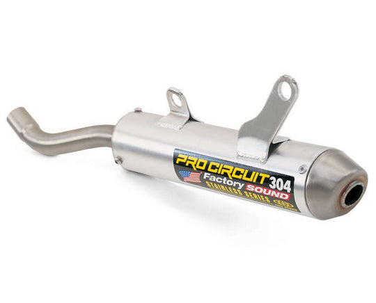 Toba de eșapament PRO CIRCUIT 304 din aluminiu periat/oțel inoxidabil Capăt Kawasaki KX125