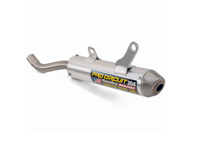 Toba de eșapament PRO CIRCUIT 304 din aluminiu periat/oțel inoxidabil capac de capăt Suzuki RM125