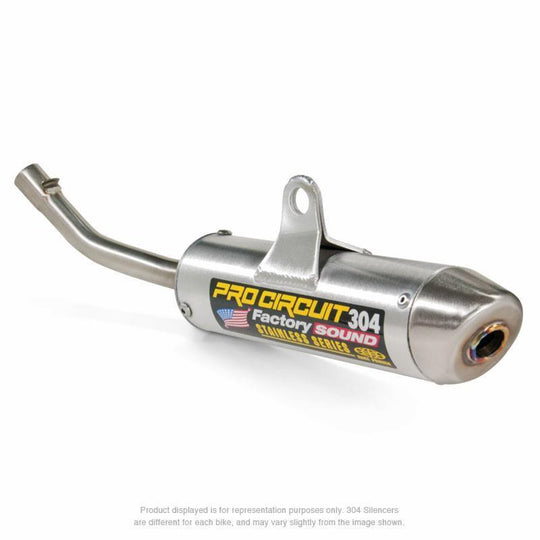 Toba de eșapament PRO CIRCUIT 304 din aluminiu periat/oțel inoxidabil capac KTM SX65