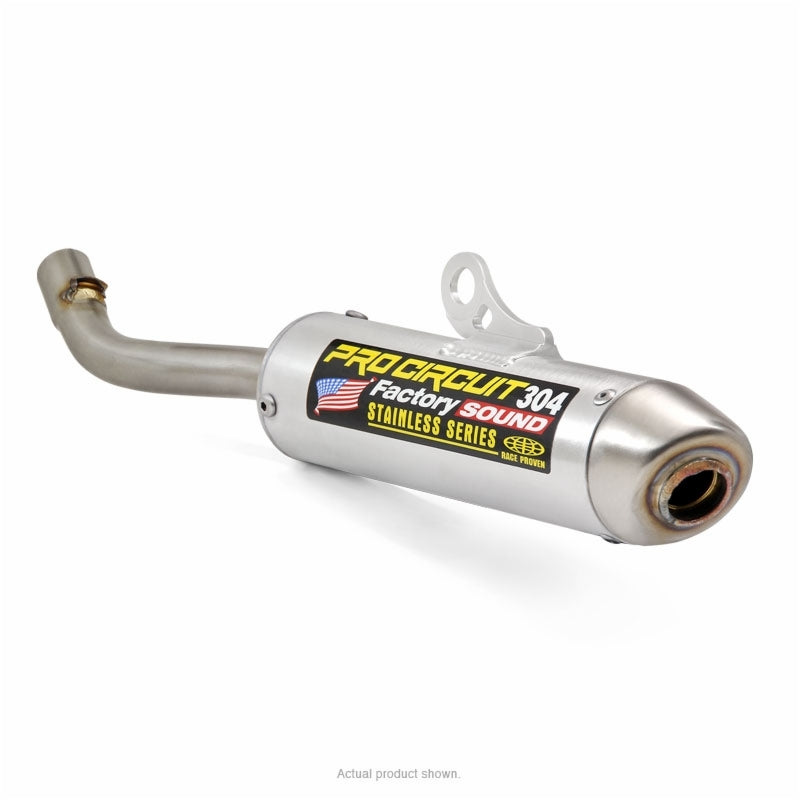 Toba de eșapament PRO CIRCUIT 304 aluminiu periat/oțel inoxidabil Capăt Yamaha YZ125