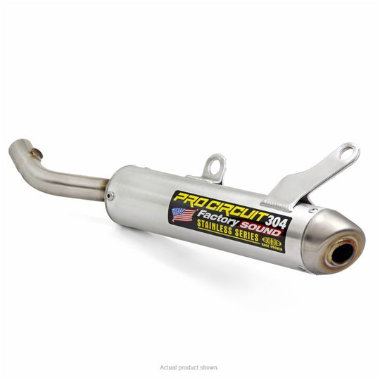 Toba de eșapament PRO CIRCUIT 304 din aluminiu periat/oțel inoxidabil Capăt Yamaha YZ250