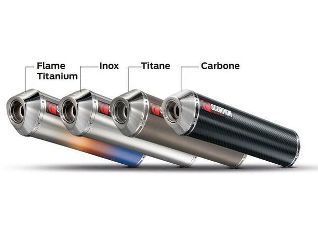 Toba de eșapament din titan cu secțiune rotundă de 400/57 mm