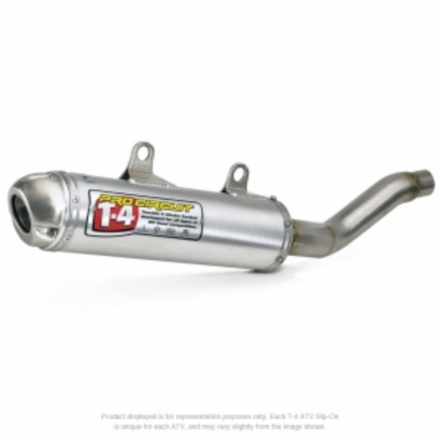 Amortizor de zgomot PRO CIRCUIT T-4 aluminiu periat/oțel inoxidabil Capăt Honda TRX450 Sportrax