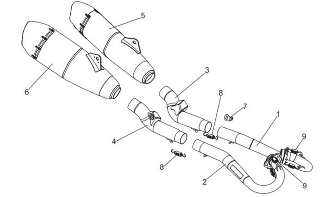 Țevi de eșapament YOSHIMURA RS-9 - Honda CRF250R / RX