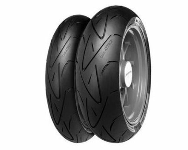 CONTINENTAL 2 Hypersport Tire Pack ContiSportAttack (120/70 ZR 17 + 190/55 ZR 17)